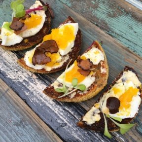 Gluten-free egg toasts from Chalk Point Kitchen